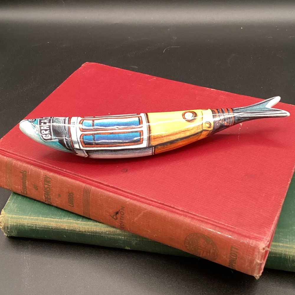 Bordallo Pinheiro Portugal Sardinha Ceramica Ceramic Sardine.